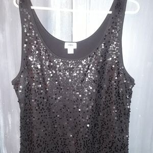3/$25 Old Navy Sequins top Black XXL